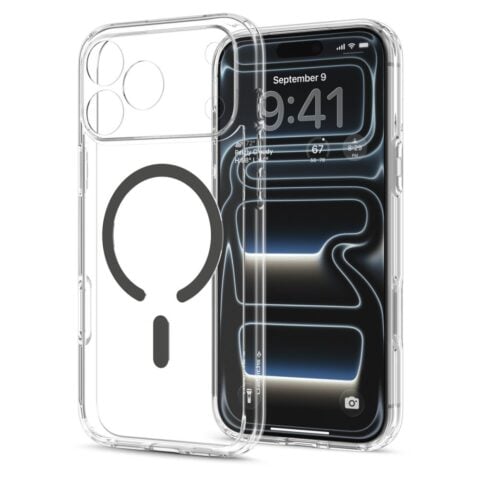 SPIGEN ULTRA HYBRID mag magsafe za iPhone 17 PRO MAX / 18 PRO MAX (clear/graphite) - Slika 4