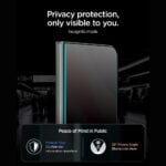 Zaštitna stakla Spigen Glass tR EZ Fit Pro HD, pakiranje od 2 kom. - iPhone Duo (PRIVACY) - Slika 4