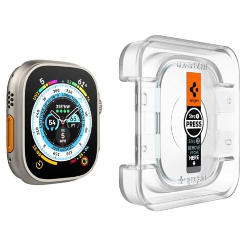 SPIGEN GLAS.TR ”EZ FIT” 2 komada APPLE WATCH ULTRA 1/ 2/ 3/ 4 (49 mm) sa aplikatorom - Slika 4