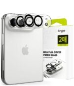 Zaštita za kameru Ringke Camera Full Cover, pakiranje od 2 komada, iPhone Duo, crna