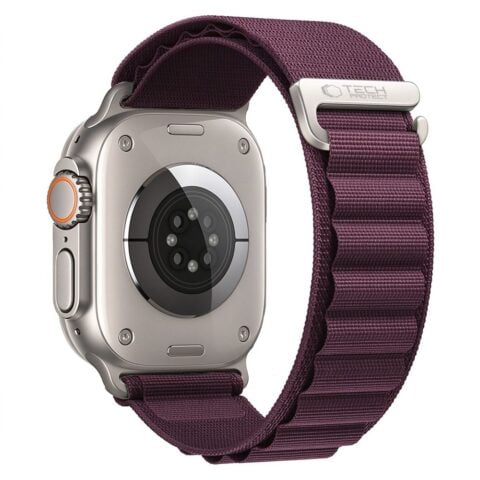 TECH-PROTECT NYLON PRO narukvica APPLE WATCH 6 / 7 / 8 / 9 / 10 / 11/ 12/ SE / ULTRA (44 / 45 / 49 mm) DEEP BURGUNDY - Slika 3