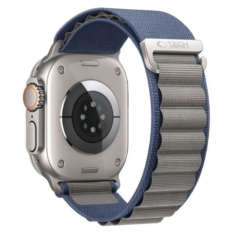 TECH-PROTECT NYLON PRO narukvica APPLE WATCH 6 / 7 / 8 / 9 / 10 / 11/ 12/ SE / ULTRA (44 / 45 / 49 mm) NAVY/GREY - Slika 3