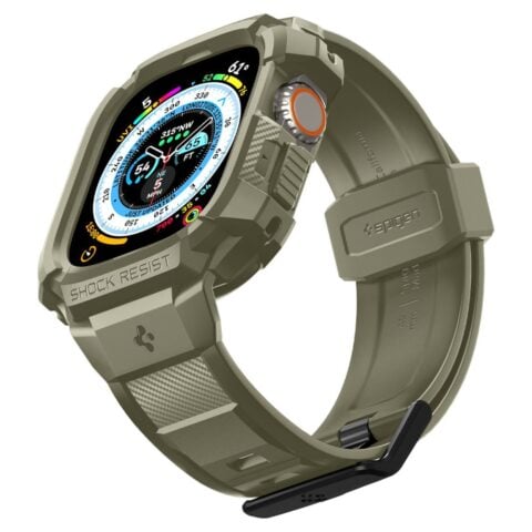 SPIGEN RUGGED ARMOR ”PRO” narukvica / maskica za Apple Watch ULTRA 1 / 2 / 3 / 4 (49 mm) VINTAGE KHAKI - Slika 5