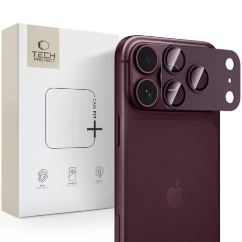TECH-PROTECT CAMFULL FIT+ zaštita za leće kamere iPHONE 18 PRO MAX (BURGUNDY) - Slika 1