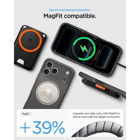 SPIGEN RUGGED ARMOR MAG MAGSAFE za iPHONE 17 PRO / 18 PRO (siva) - Slika 6