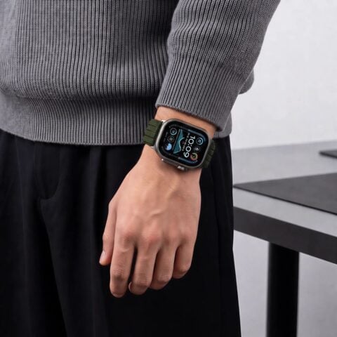 TECH-PROTECT sportski najlonski remen za Apple Watch 8 / 9 / 10 / 11 / SE / ULTRA (44 / 45 / 46 / 49 mm), MILITARY GREEN - Slika 6