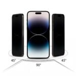 HOFI ANTI SPY GLASS PRO+ kaljeno staklo za  iPHONE 15 PRO MAX (PRIVACY) - Slika 6