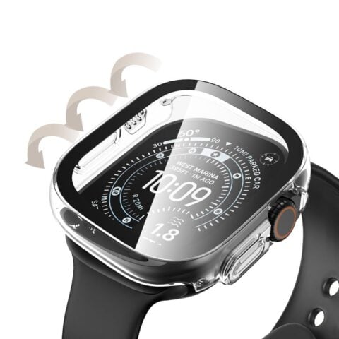 TECH-PROTECT DEFENSE 2-komada APPLE WATCH ULTRA 1 / 2 / 3 / 4 (49 mm) crno & prozirno - Slika 6