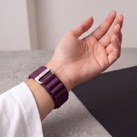 TECH-PROTECT NYLON PRO narukvica APPLE WATCH 6 / 7 / 8 / 9 / 10 / 11/ 12/ SE / ULTRA (44 / 45 / 49 mm) DEEP BURGUNDY - Slika 5