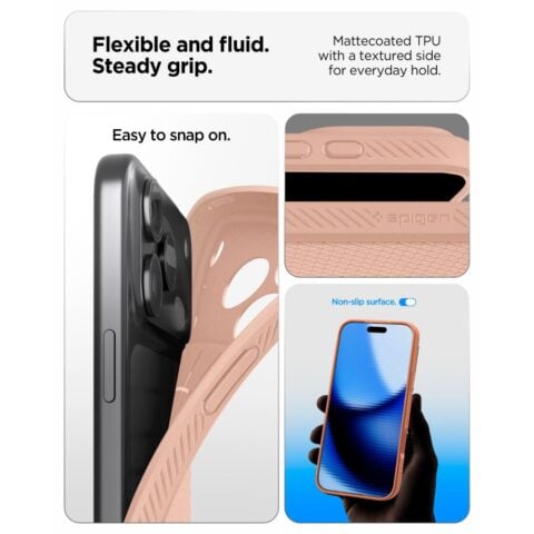 SPIGEN LIQUID AIR zaštita za iPHONE 17 PRO MAX / 18 PRO MAX (ROSE TITANIUM) - Slika 7
