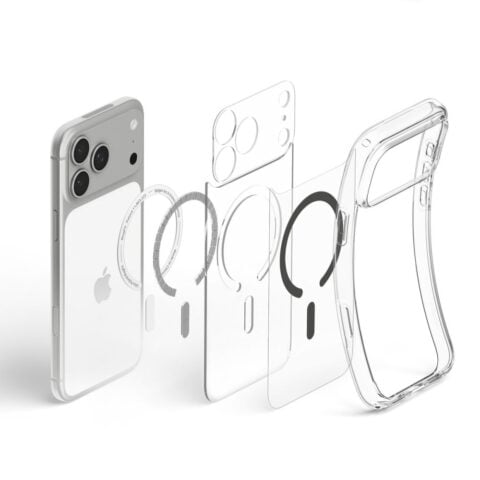 SPIGEN ULTRA HYBRID mag magsafe za iPhone 17 PRO MAX / 18 PRO MAX (clear/graphite) - Slika 7