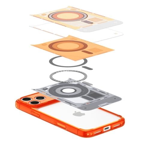 Spigen Ultra Hybrid MagSafe za iPhone 17 Pro Max / 18 Pro Max (MAX C-ONE TANGERINE) - Slika 7