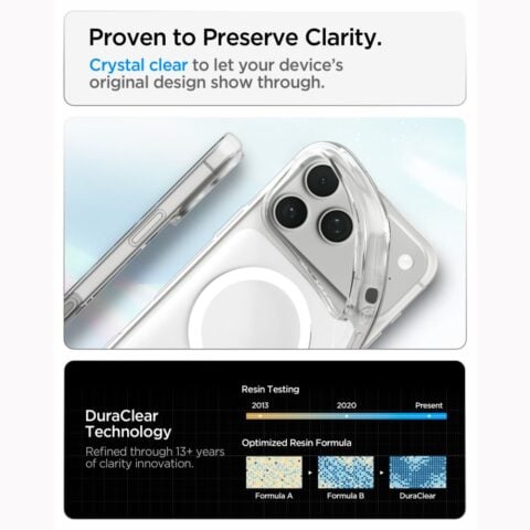 SPIGEN LIQUID CRYSTAL MAG MAGSAFE zaštita za iPHONE 17 PRO MAX / 18 PRO MAX (prozirna) - Slika 7