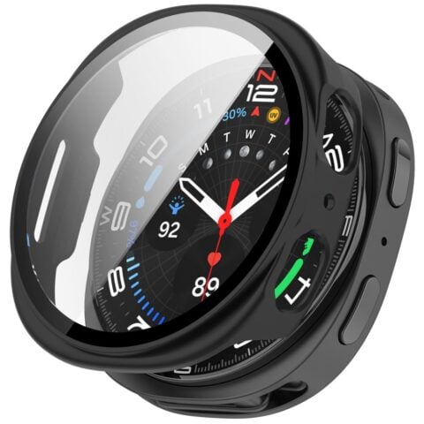 TECH-PROTECT DEFENSE 2 komada za SAMSUNG GALAXY WATCH 8 / 9 (44 mm), mat crna i prozirna - Slika 7