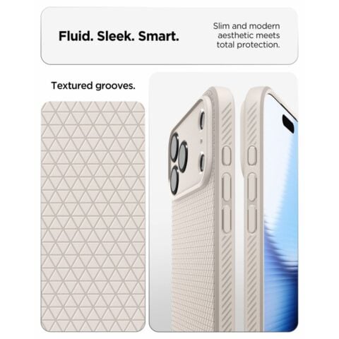 SPIGEN LIQUID AIR zaštita za iPHONE 17 PRO / 18 PRO (NATURAL TITANIUM) - Slika 7