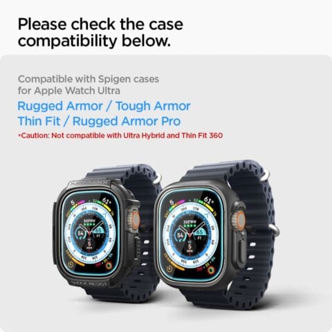 SPIGEN GLAS.TR ”EZ FIT” 2 komada APPLE WATCH ULTRA 1/ 2/ 3/ 4 (49 mm) sa aplikatorom - Slika 7