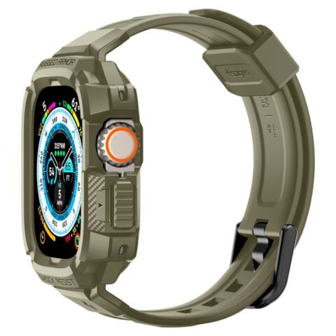 SPIGEN RUGGED ARMOR ”PRO” narukvica / maskica za Apple Watch ULTRA 1 / 2 / 3 / 4 (49 mm) VINTAGE KHAKI - Slika 8