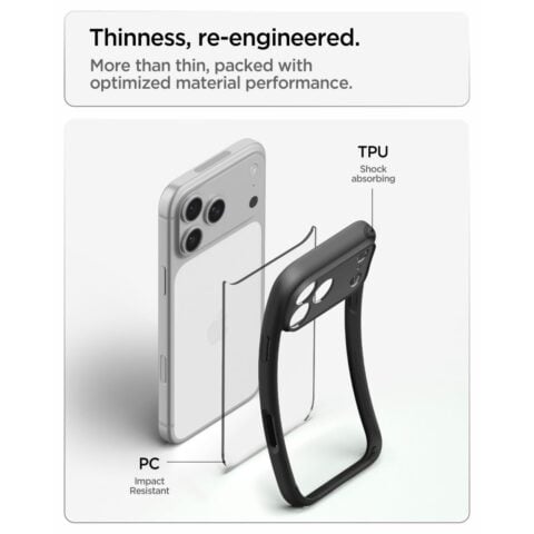 SPIGEN ULTRA HYBRID zaštita za iPHONE 17 PRO MAX / 18 PRO MAX (matte crna) - Slika 8