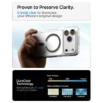 SPIGEN ULTRA HYBRID mag magsafe za iPhone 17 PRO MAX / 18 PRO MAX (clear/graphite) - Slika 8
