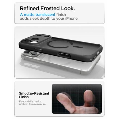 SPIGEN ULTRA HYBRID mag magsafe za iPhone 17 PRO MAX / 18 PRO MAX (frost crna) - Slika 8