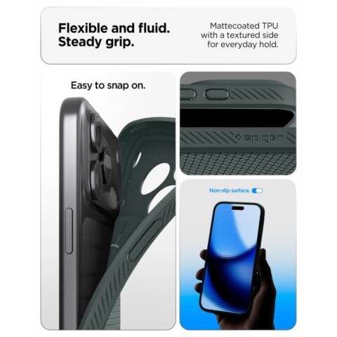 SPIGEN LIQUID AIR zaštita za iPHONE 17 PRO / 18 PRO (ABYSS GREEN) - Slika 8