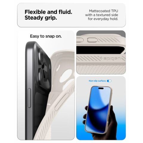 SPIGEN LIQUID AIR zaštita za iPHONE 17 PRO / 18 PRO (NATURAL TITANIUM) - Slika 8