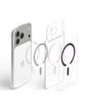 SPIGEN ULTRA HYBRID mag magsafe za iPhone 17 PRO MAX / 18 PRO MAX (clear/burgundy) - Slika 8