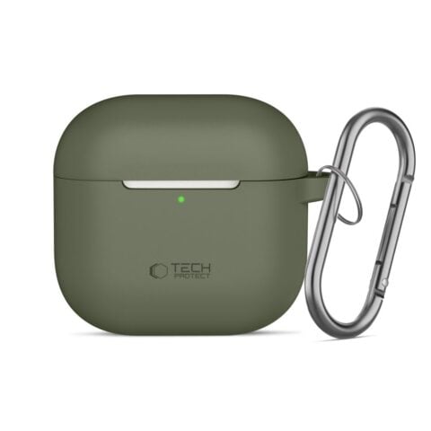 TECH-PROTECT SILICONE HOOK zaštita za APPLE AIRPODS 4 / 5 (OLIVE GREEN) - Slika 4