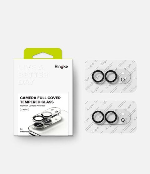 Zaštita za kameru Ringke Camera Full Cover, pakiranje od 2 komada, iPhone Duo, crna - Slika 8
