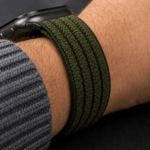 TECH-PROTECT sportski najlonski remen za Apple Watch 8 / 9 / 10 / 11 / SE / ULTRA (44 / 45 / 46 / 49 mm), MILITARY GREEN - Slika 9