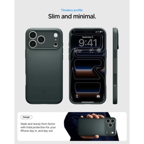 SPIGEN THIN FIT MAG MAGSAFE zaštita za iPHONE 17 PRO / 18 PRO (ABYSS GREEN) - Slika 9