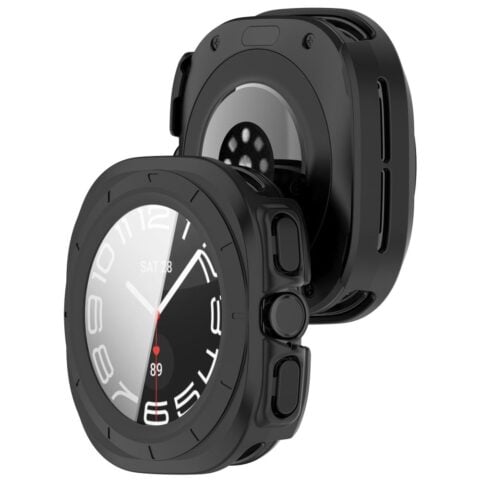 TECH-PROTECT DEFENSE 2 komada za Samsung Galaxy Watch Ultra 2 2026 (47 mm), mat crna i prozirna - Slika 9