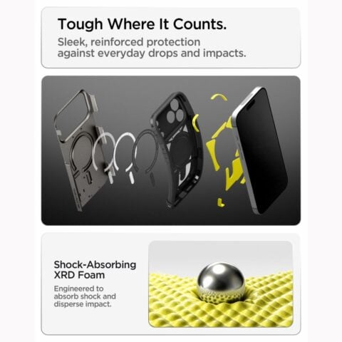 SPIGEN TOUGH ARMOR T MAGSAFE stražnja maska za iPhone 17 Pro / 18 Pro (GUNMETAL) - Slika 9