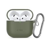 TECH-PROTECT SILICONE HOOK zaštita za APPLE AIRPODS 4 / 5 (OLIVE GREEN) - Slika 5