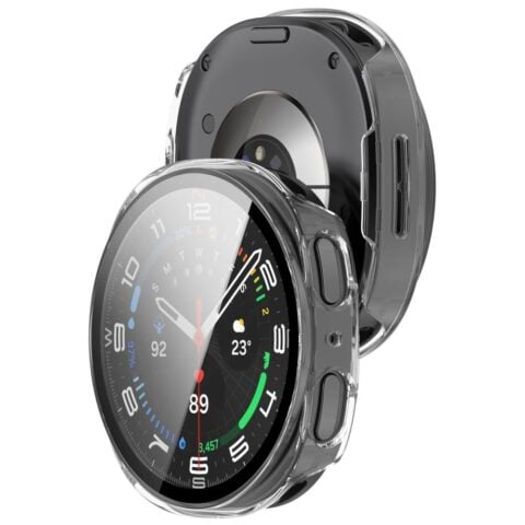 TECH-PROTECT DEFENSE 2 komada za SAMSUNG GALAXY WATCH 8 / 9 (44 mm), mat crna i prozirna - Slika 10