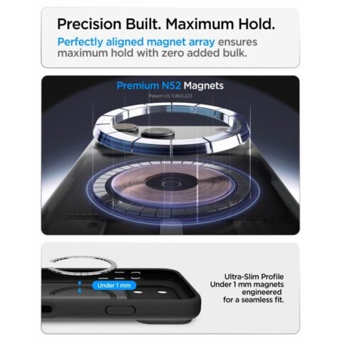 SPIGEN ULTRA HYBRID mag magsafe za iPhone 17 PRO MAX / 18 PRO MAX (frost crna) - Slika 10