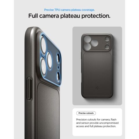 SPIGEN THIN FIT MAG MAGSAFE zaštita za iPHONE 17 PRO / 18 PRO (GUNMETAL) - Slika 10