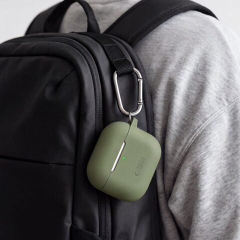 TECH-PROTECT SILICONE HOOK zaštita za APPLE AIRPODS 4 / 5 (OLIVE GREEN) - Slika 6