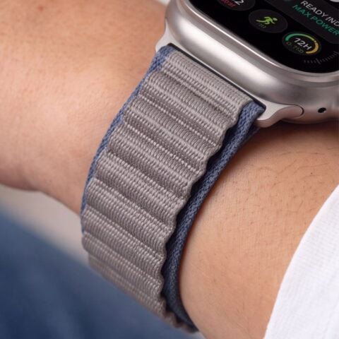 TECH-PROTECT NYLON PRO narukvica APPLE WATCH 6 / 7 / 8 / 9 / 10 / 11/ 12/ SE / ULTRA (44 / 45 / 49 mm) NAVY/GREY - Slika 9